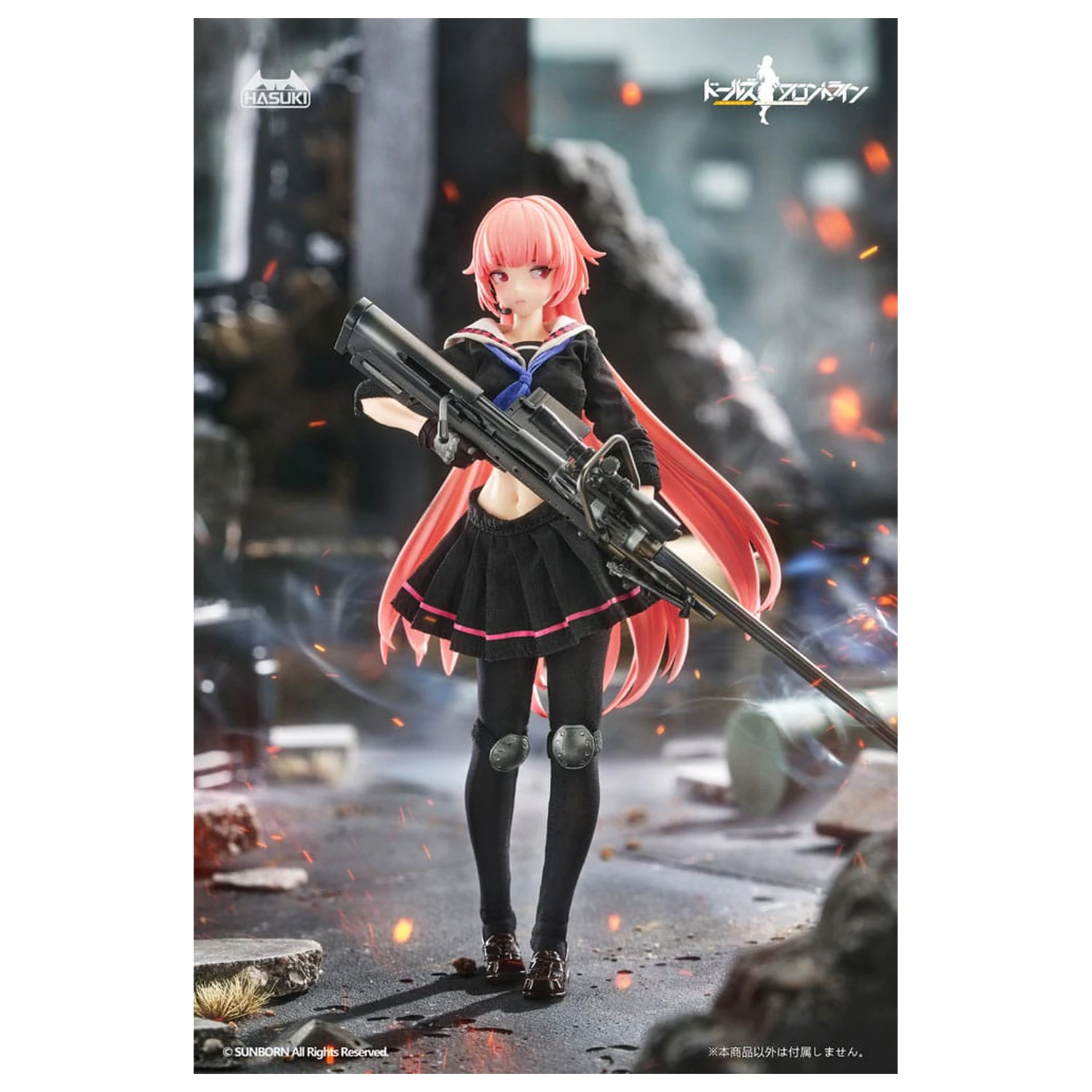 Girls´ Frontline Pocket Art Action akciófigura 1/12 PA011 NTW-20 16 cm   termékfotó