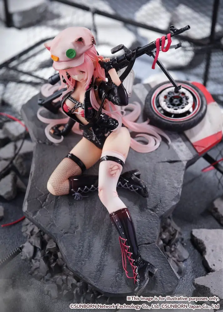 Girls' Frontline SHIBUYA SCRAMBLE FIGURE 1/7 UKM-2000 Gale Lightning -Wounded Ver.- PVC szobor figura 20 cm termékfotó