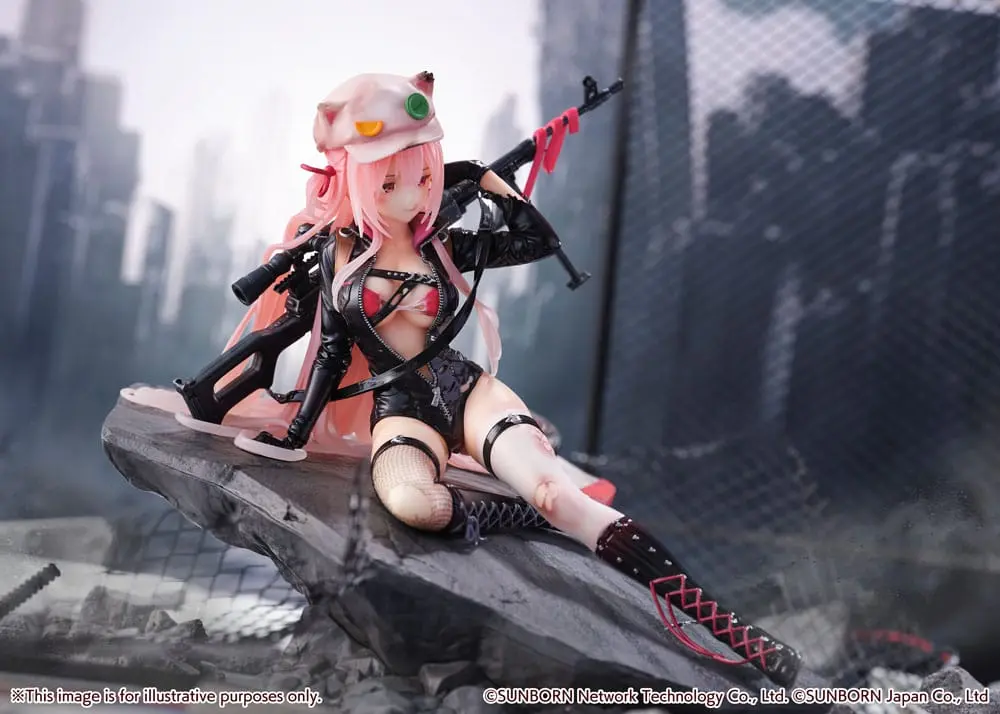 Girls' Frontline SHIBUYA SCRAMBLE FIGURE 1/7 UKM-2000 Gale Lightning -Wounded Ver.- PVC szobor figura 20 cm termékfotó