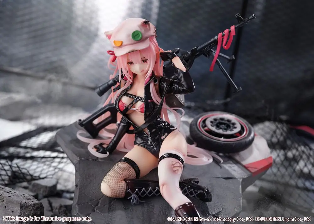 Girls' Frontline SHIBUYA SCRAMBLE FIGURE 1/7 UKM-2000 Gale Lightning -Wounded Ver.- PVC szobor figura 20 cm termékfotó