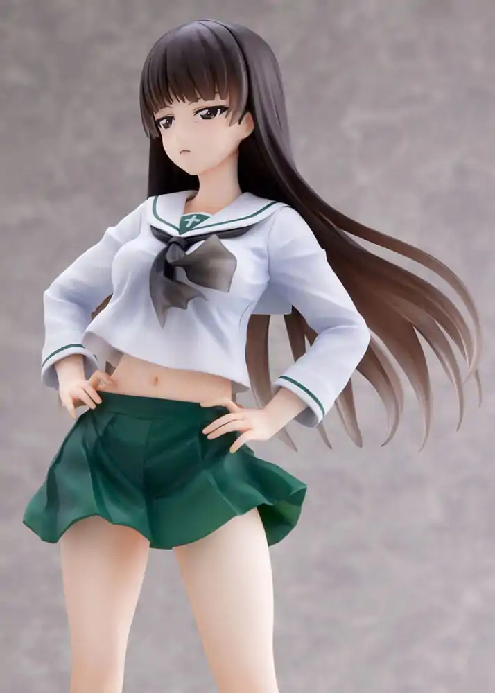 Girls und Panzer Senshadou Daisakusen! 1/7 Shiho Nishizumi Oarai Girls High PVC szobor figura 25 cm termékfotó