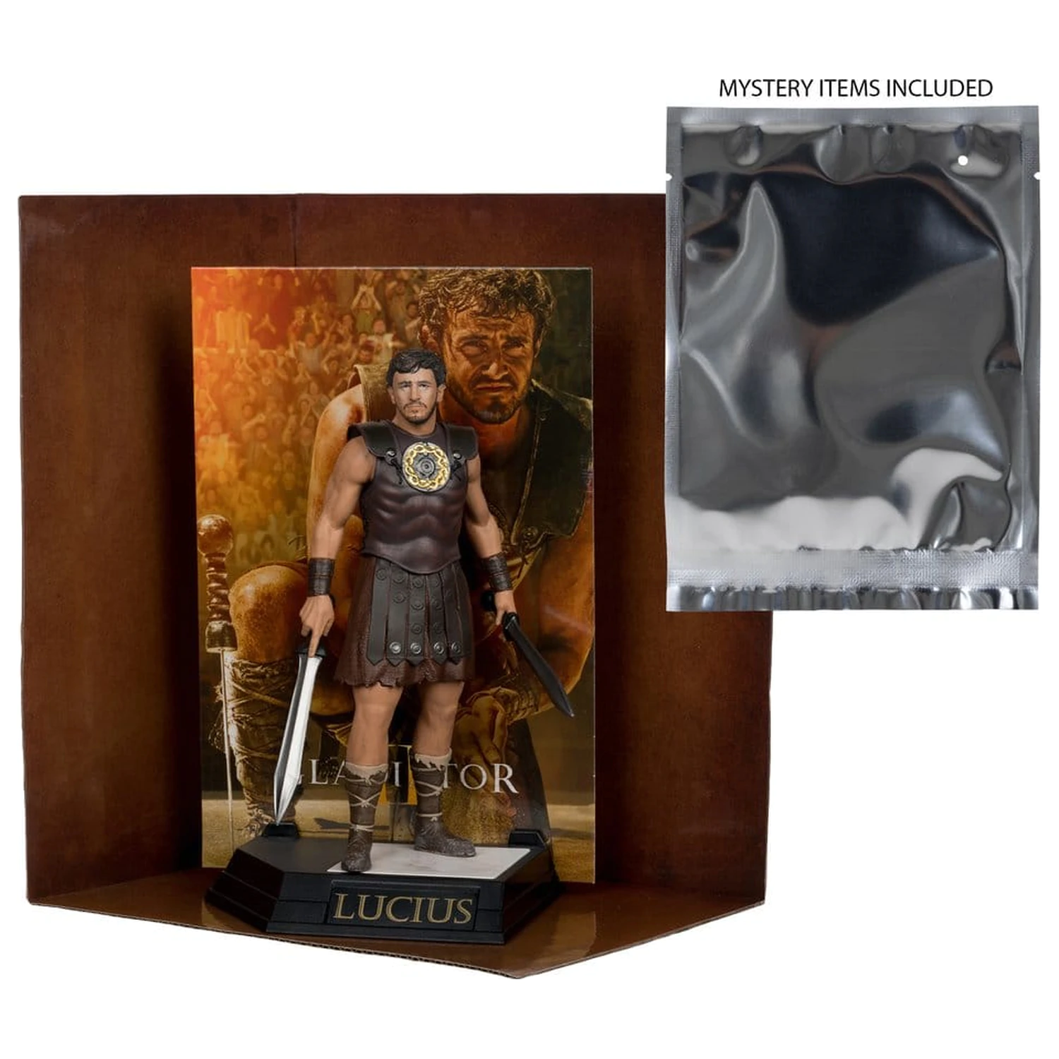 Gladiator II Movie Maniacs Lucius szobor figura 16 cm termékfotó