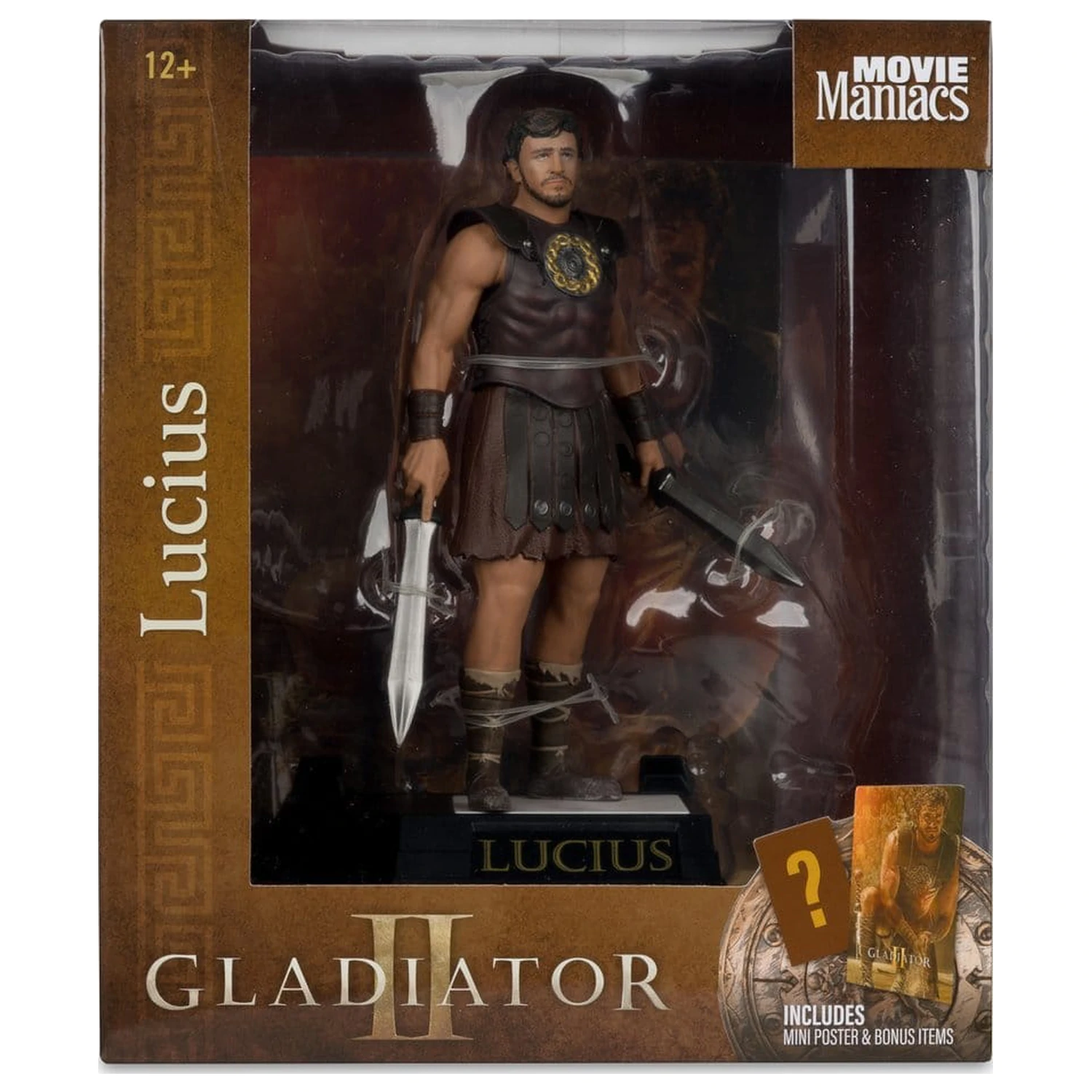 Gladiator II Movie Maniacs Lucius szobor figura 16 cm termékfotó