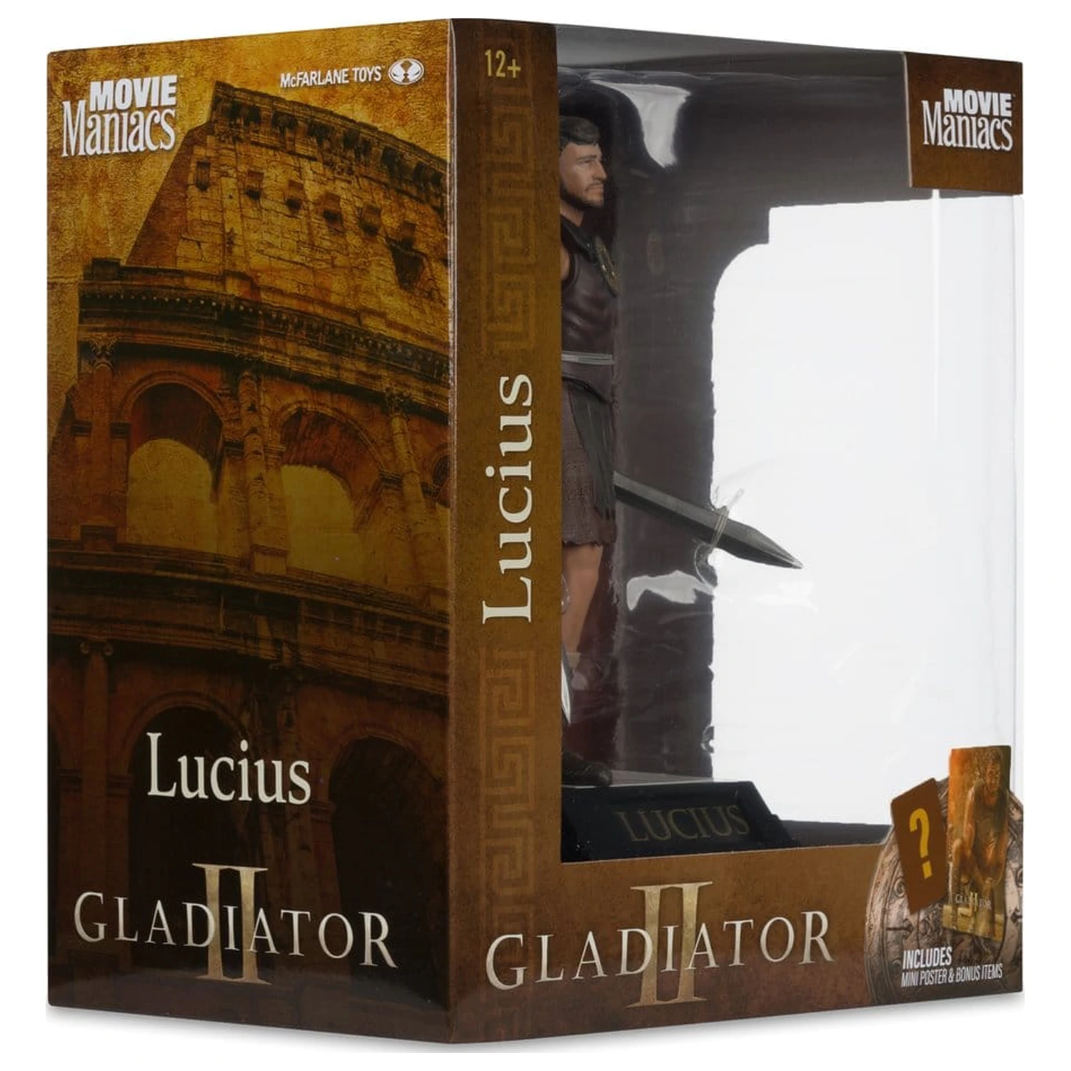 Gladiator II Movie Maniacs Lucius szobor figura 16 cm termékfotó
