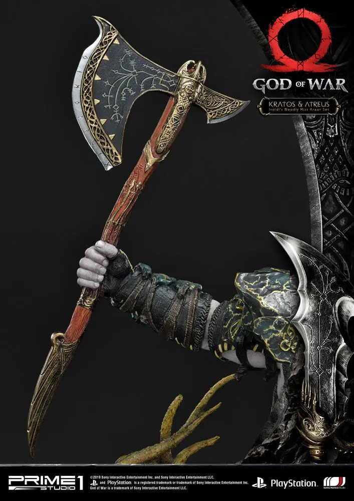 God of War (2018) Kratos &amp; Atreus szobor figura 72 cm termékfotó