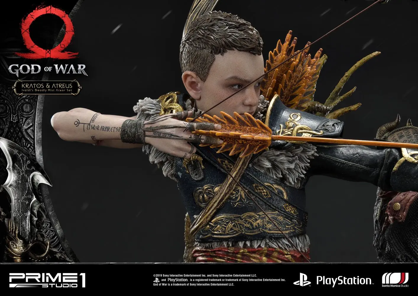 God of War (2018) Kratos &amp; Atreus szobor figura 72 cm termékfotó