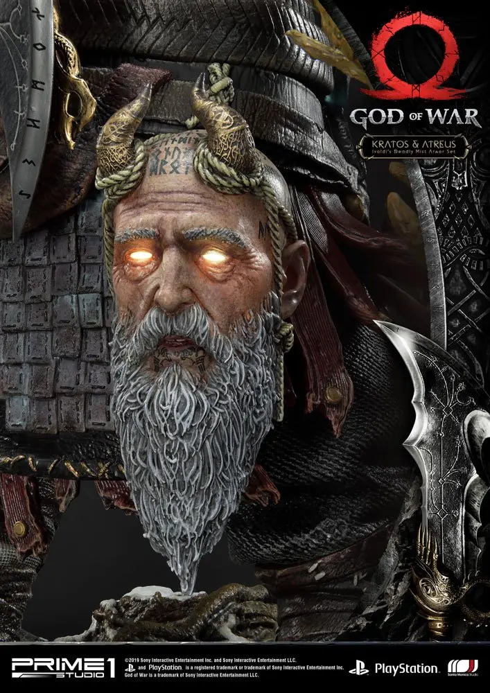 God of War (2018) Kratos &amp; Atreus szobor figura 72 cm termékfotó