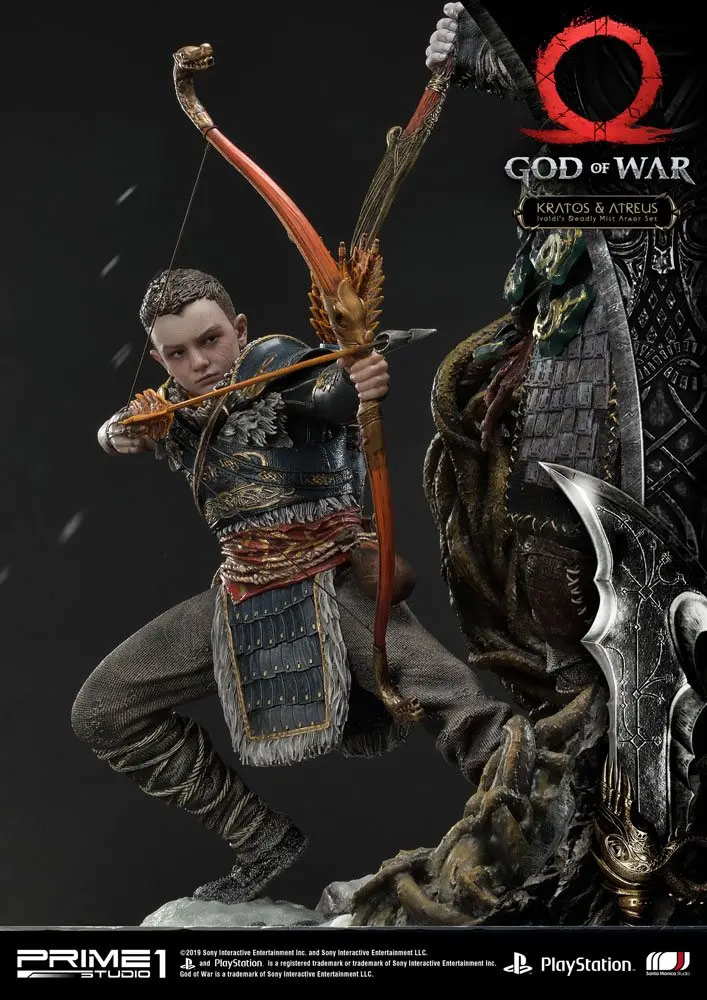 God of War (2018) Kratos &amp; Atreus szobor figura 72 cm termékfotó