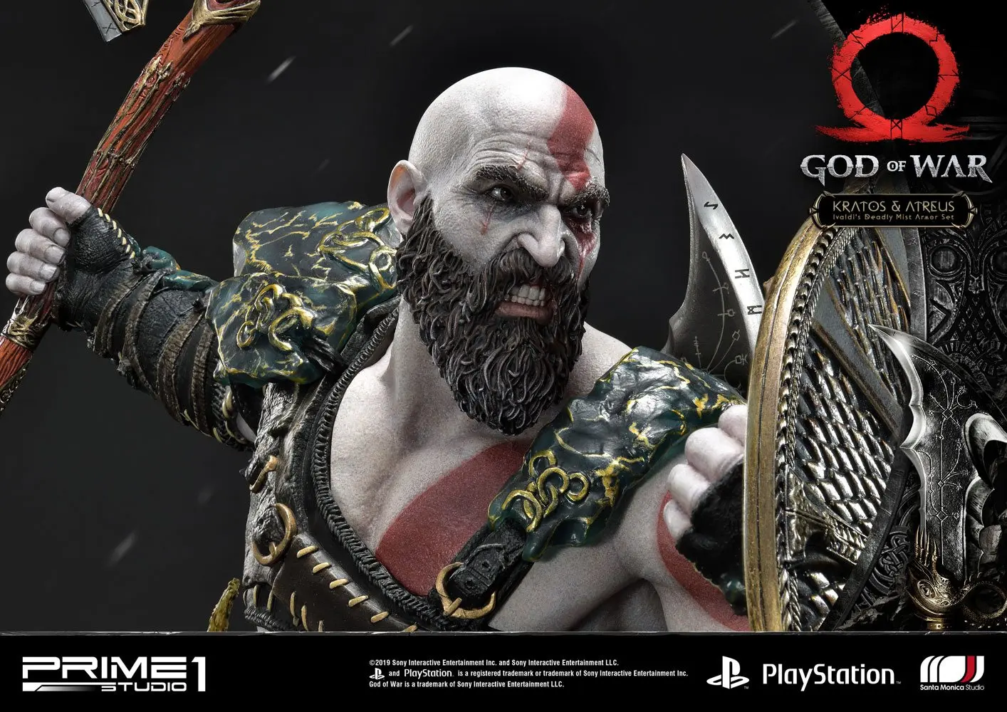 God of War (2018) Kratos &amp; Atreus szobor figura 72 cm termékfotó