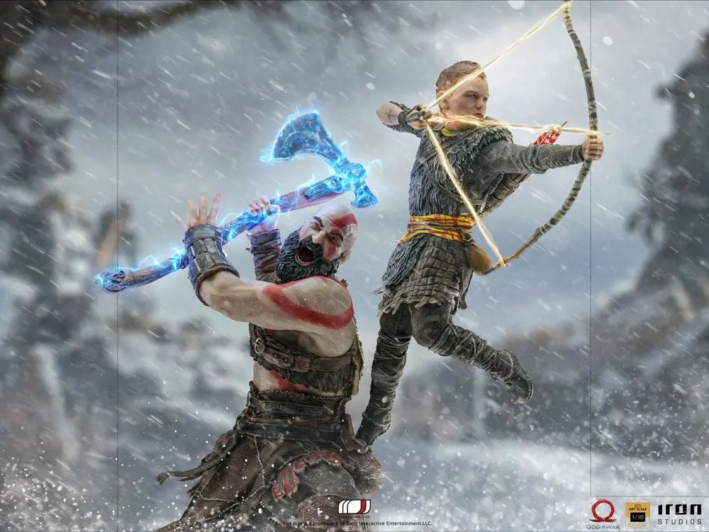 God of War BDS Art Scale Statue 1/10 Kratos & Atreus 34 cm termékfotó