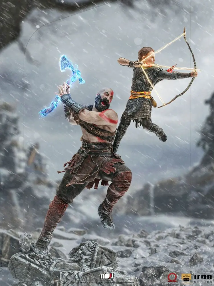 God of War BDS Art Scale Statue 1/10 Kratos & Atreus 34 cm termékfotó