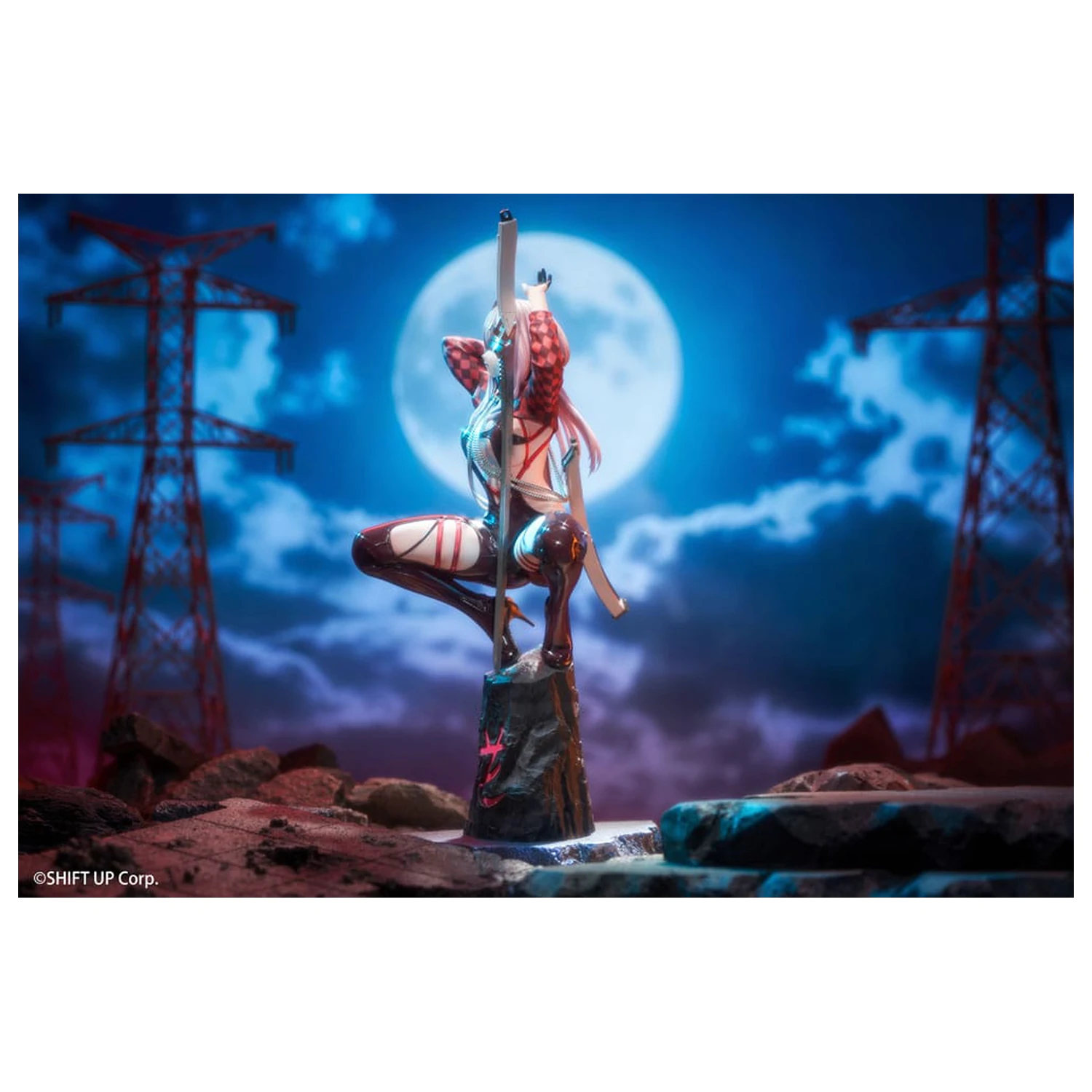 Goddess of Victory: Nikke 1/10 Scarlet: Racer's High PVC szobor figura 22 cm  termékfotó