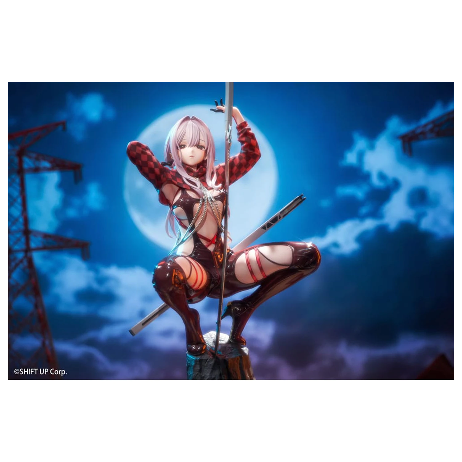 Goddess of Victory: Nikke 1/10 Scarlet: Racer's High PVC szobor figura 22 cm  termékfotó