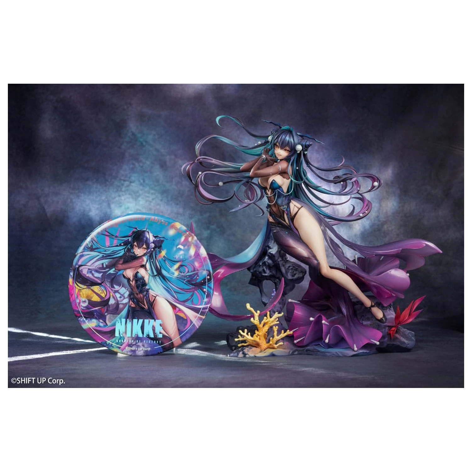 Goddess of Victory: Nikke 1/7 Little Mermaid Abyss Flower Deluxe Edtition PVC szobor figura 24 cm termékfotó