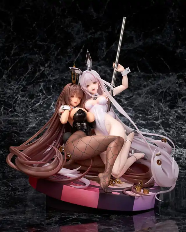 Goddess of Victory: Nikke 1/7 Noir & Blanc Bunny X 777 Ver. szobor figura 28 cm termékfotó