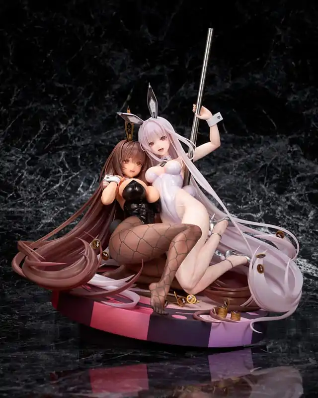 Goddess of Victory: Nikke 1/7 Noir & Blanc Bunny X 777 Ver. szobor figura 28 cm termékfotó