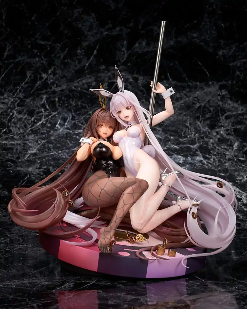 Goddess of Victory: Nikke 1/7 Noir & Blanc Bunny X 777 Ver. szobor figura 28 cm termékfotó