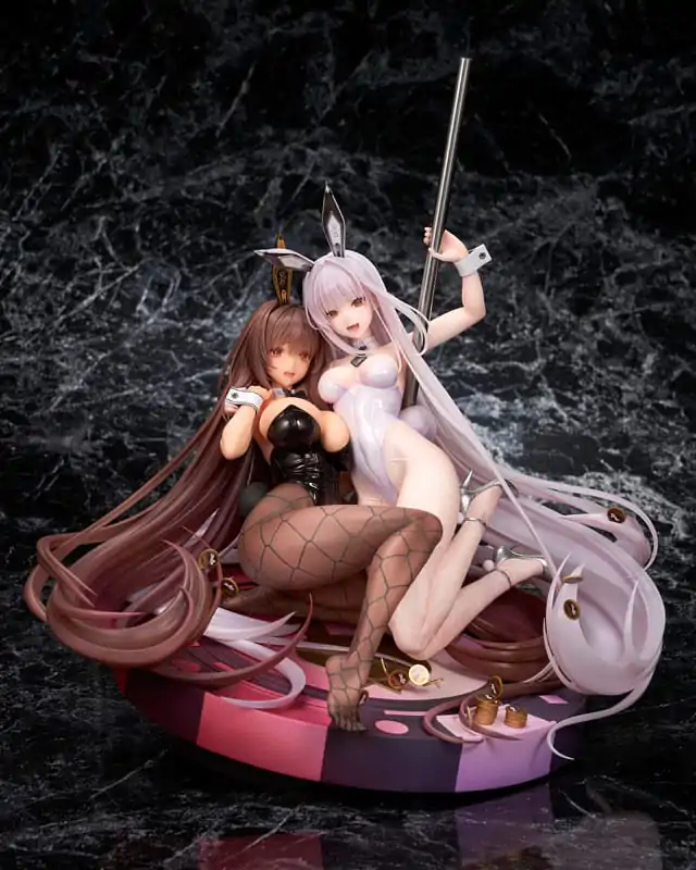 Goddess of Victory: Nikke 1/7 Noir & Blanc Bunny X 777 Ver. szobor figura 28 cm termékfotó