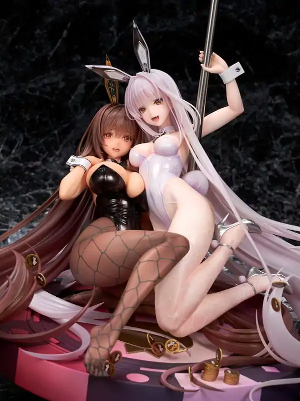 Goddess of Victory: Nikke 1/7 Noir & Blanc Bunny X 777 Ver. szobor figura 28 cm termékfotó