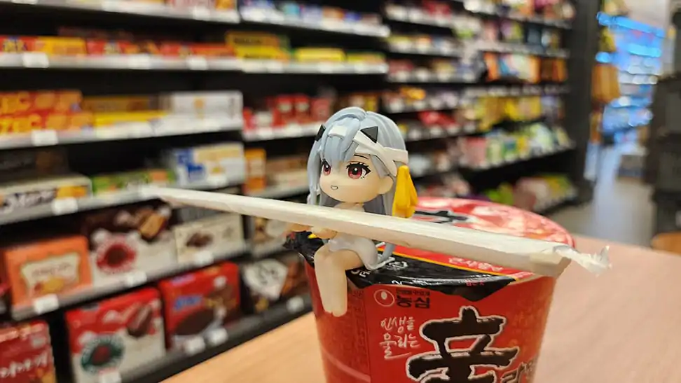 Goddess of Victory: Nikke Cup Noodle Holder Modernia PVC szobor figura 8 cm termékfotó