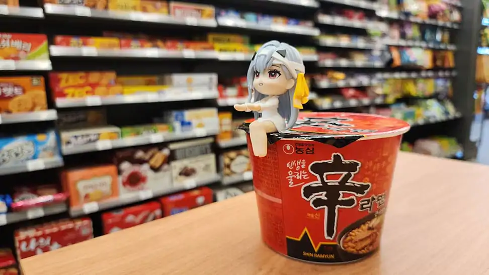 Goddess of Victory: Nikke Cup Noodle Holder Modernia PVC szobor figura 8 cm termékfotó