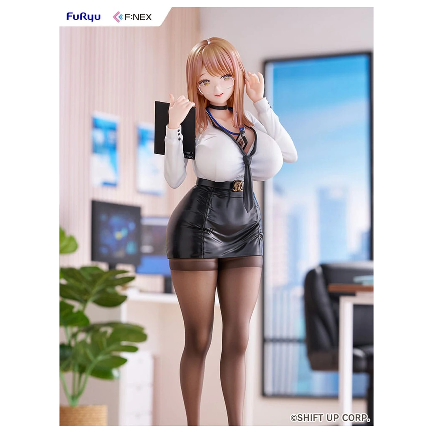 Goddess of Victory: Nikke F:Nex 1/7 Emma Office Therapy PVC szobor figura 25 cm termékfotó