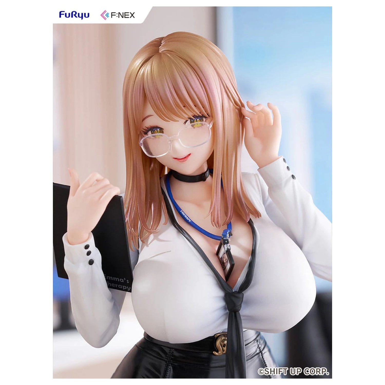 Goddess of Victory: Nikke F:Nex 1/7 Emma Office Therapy PVC szobor figura 25 cm termékfotó