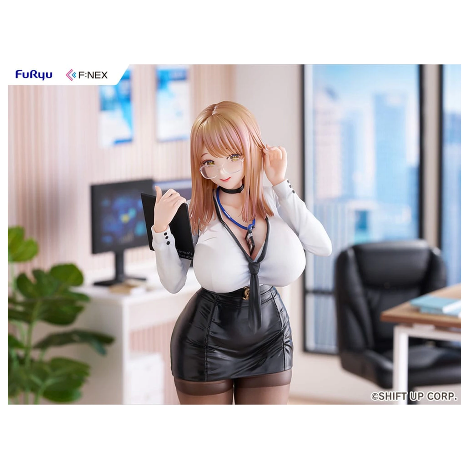 Goddess of Victory: Nikke F:Nex 1/7 Emma Office Therapy PVC szobor figura 25 cm termékfotó