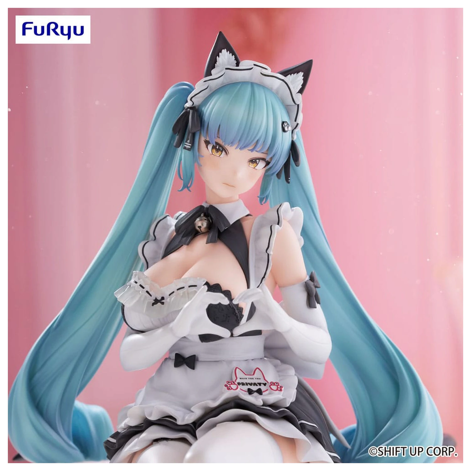 Goddess of Victory: Nikke Noodle Stopper Privaty: Unkind Maid PVC szobor figura 15 cm   termékfotó