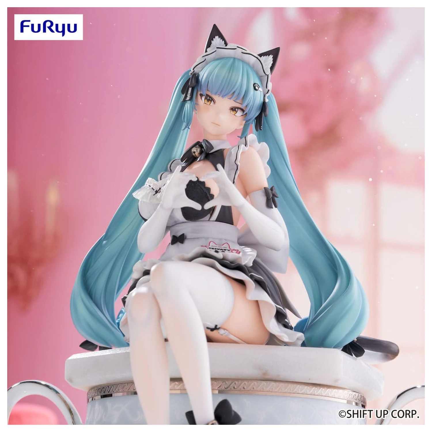 Goddess of Victory: Nikke Noodle Stopper Privaty: Unkind Maid PVC szobor figura 15 cm   termékfotó