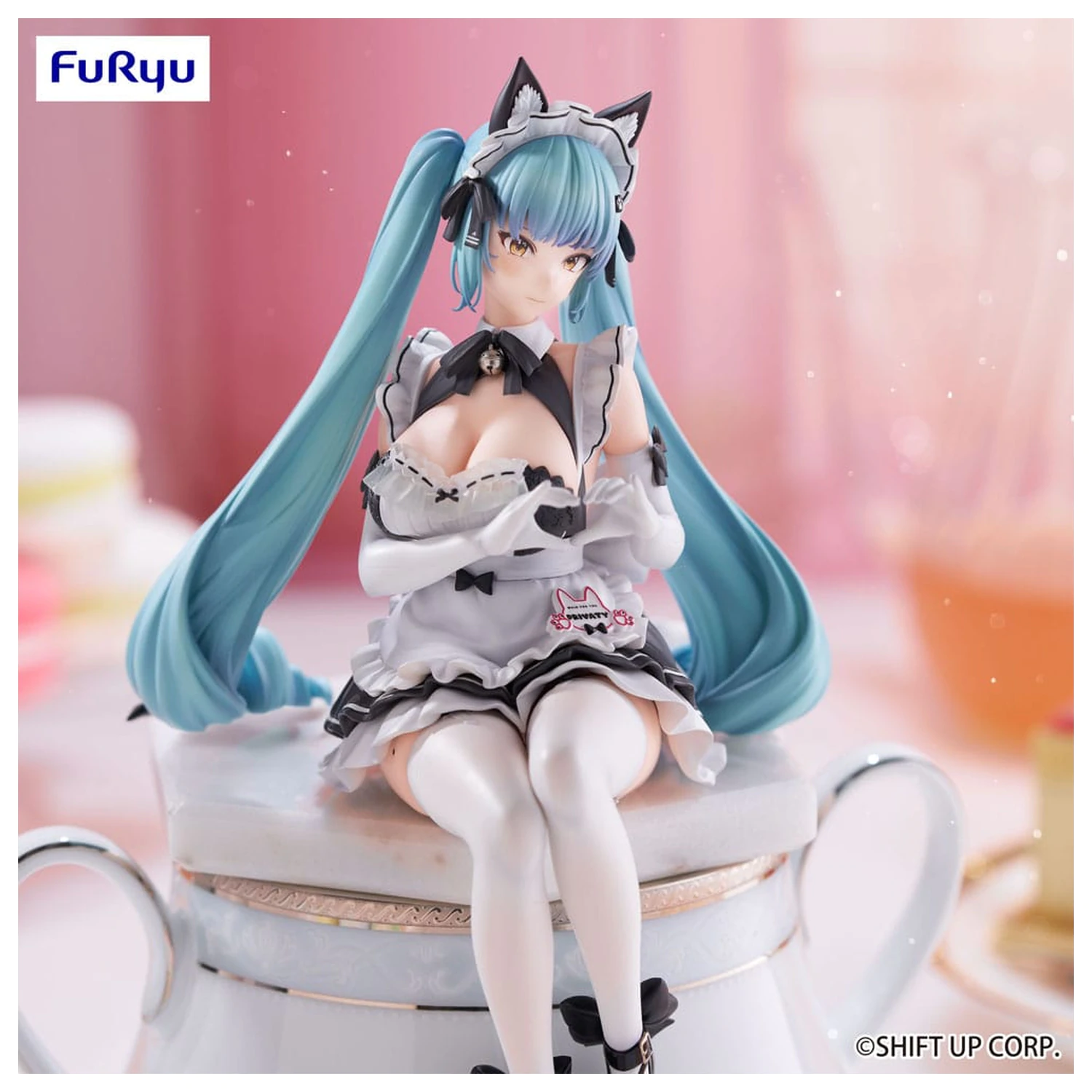 Goddess of Victory: Nikke Noodle Stopper Privaty: Unkind Maid PVC szobor figura 15 cm   termékfotó