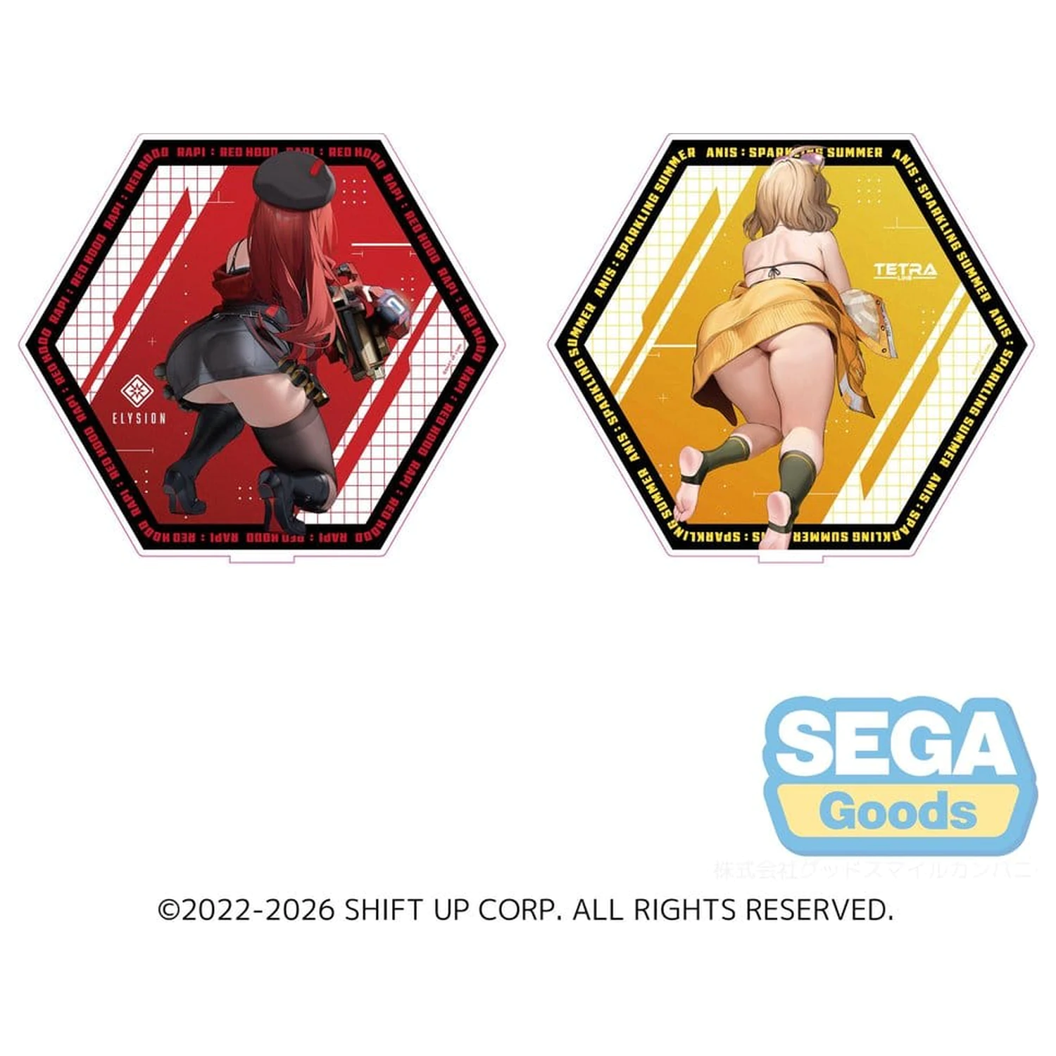 Goddess of Victory: Nikke PtZ Double-Sided Rapi: Red Hood/ Anis: Sparkling Summer akril figura 25 cm termékfotó