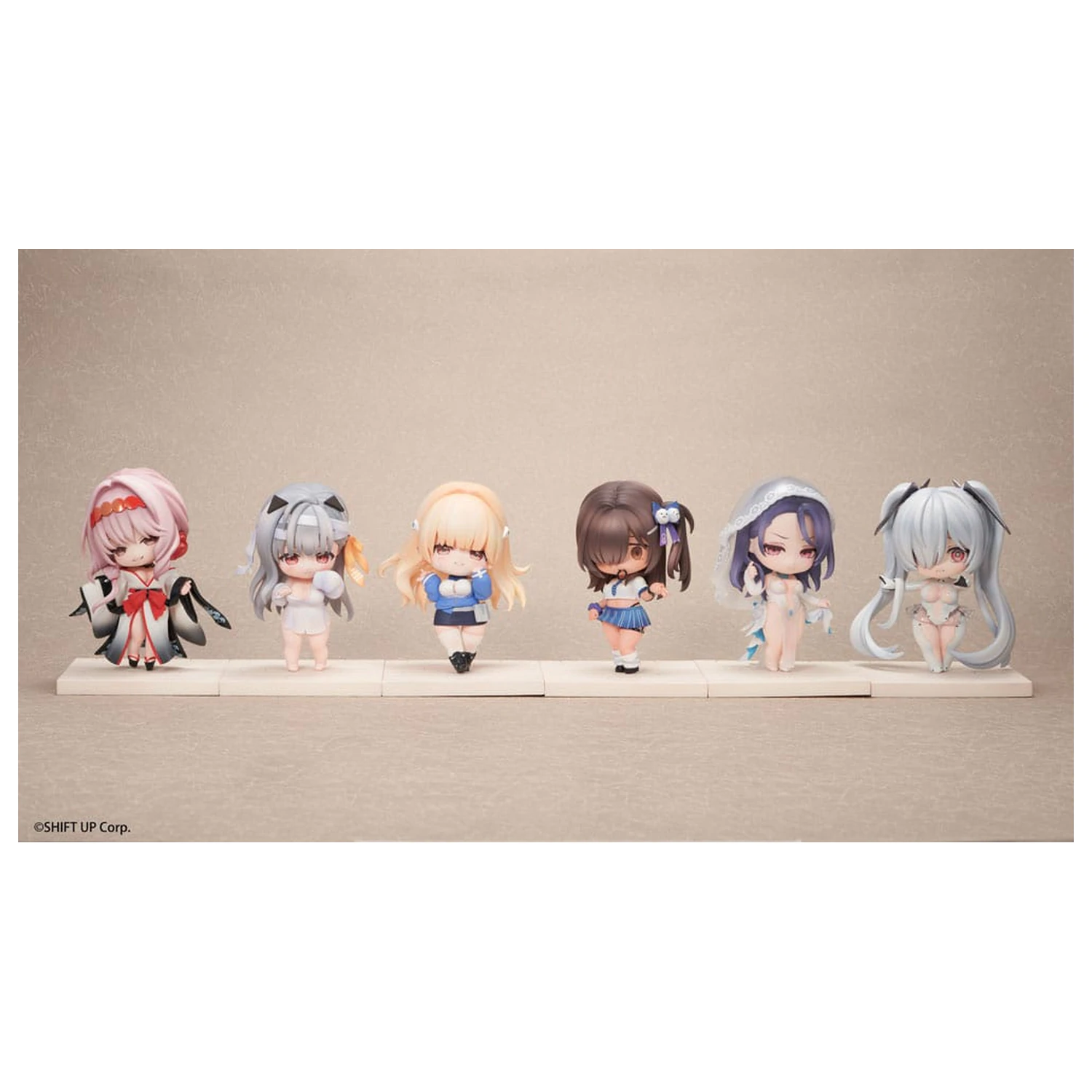 Goddess of Victory: Nikke SAC Series Chibi Vol. 3 6 db-os Mini figura csomag 10 cm   termékfotó