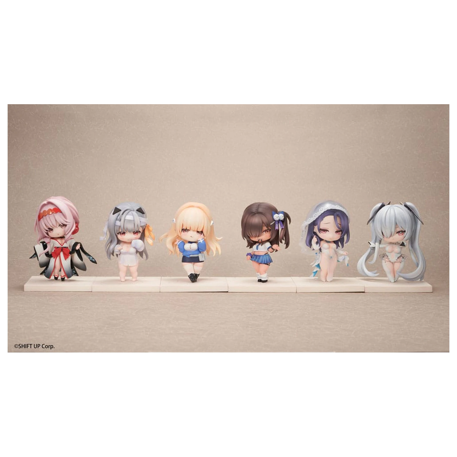 Goddess of Victory: Nikke SAC Series Chibi Vol. 3 6 db-os Mini figura csomag 10 cm   termékfotó