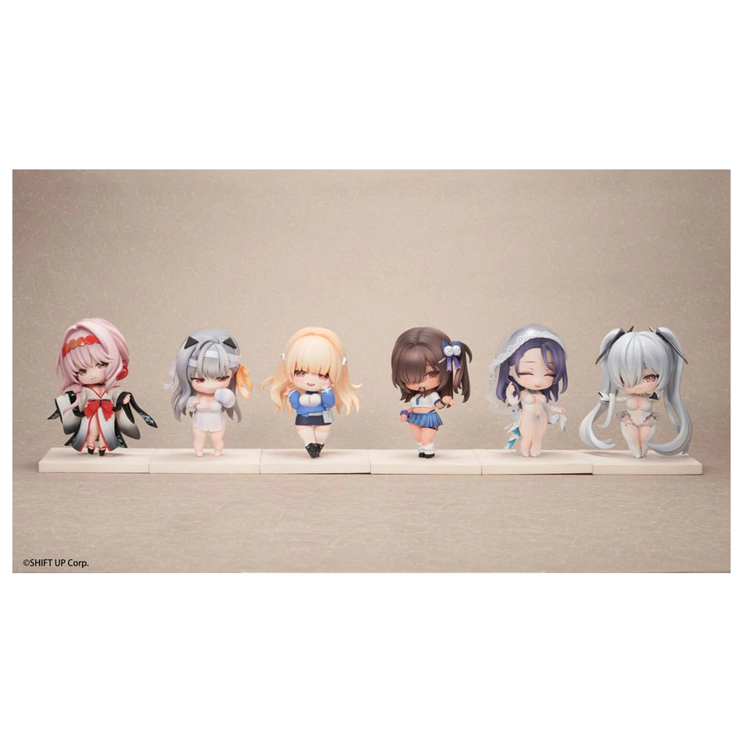 Goddess of Victory: Nikke SAC Series Chibi Vol. 3 6 db-os Mini figura csomag 10 cm   termékfotó