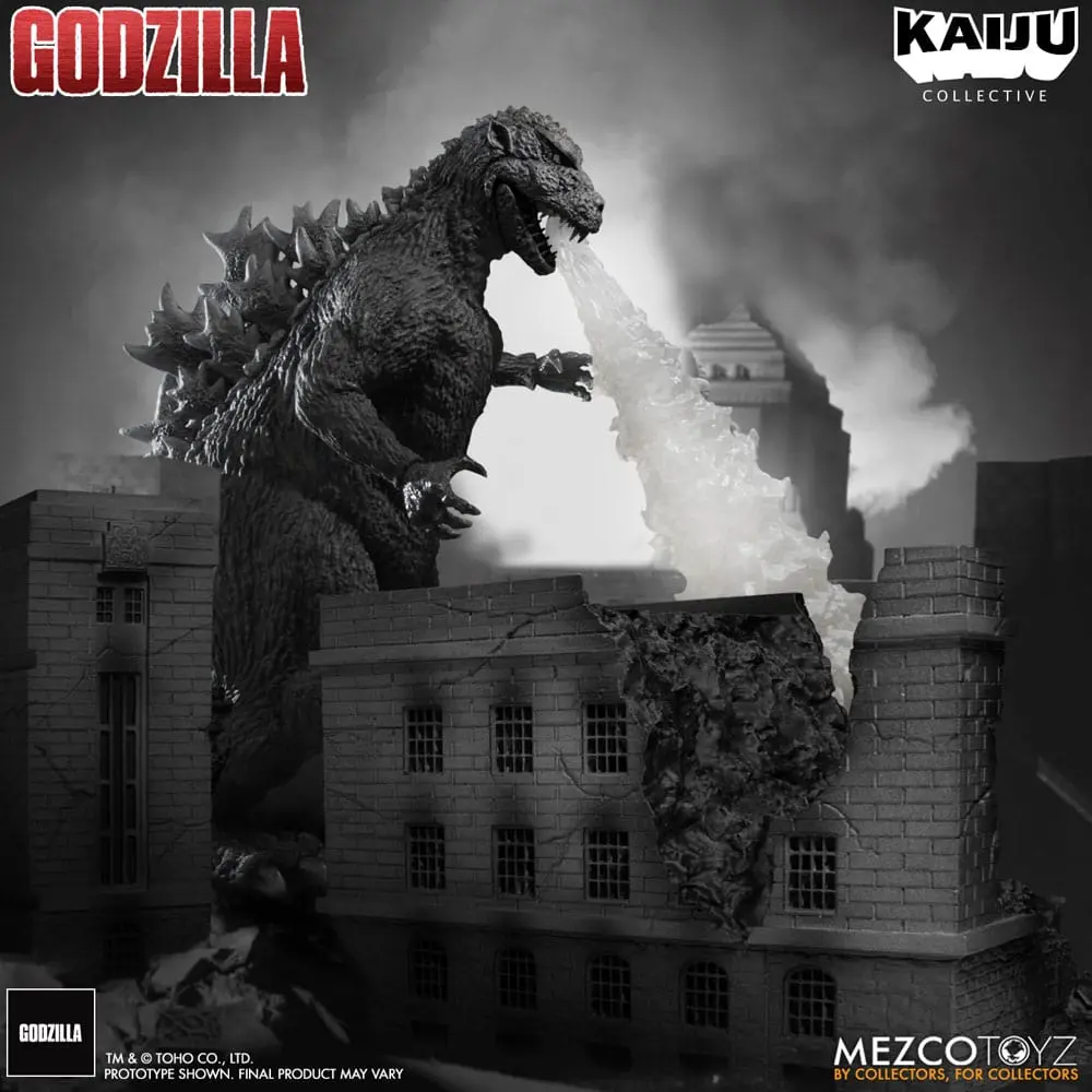 Godzilla (1954) Kaiju Collective Action Figure Godzilla - Black & White Edition 20 cm termékfotó