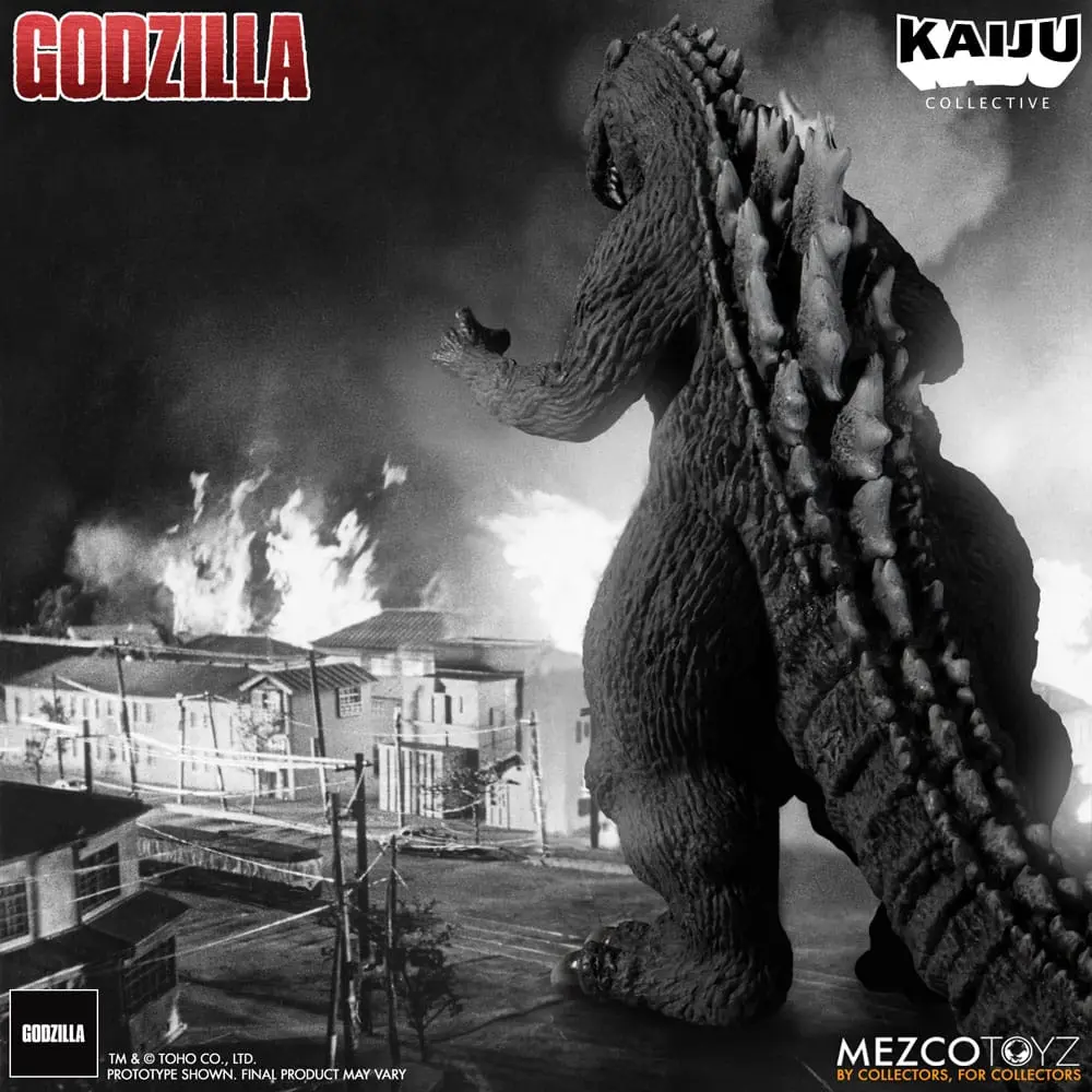 Godzilla (1954) Kaiju Collective Action Figure Godzilla - Black & White Edition 20 cm termékfotó