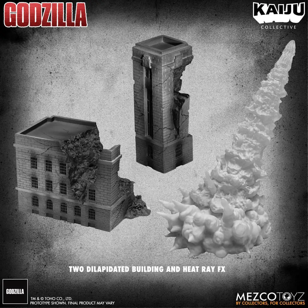 Godzilla (1954) Kaiju Collective Action Figure Godzilla - Black & White Edition 20 cm termékfotó