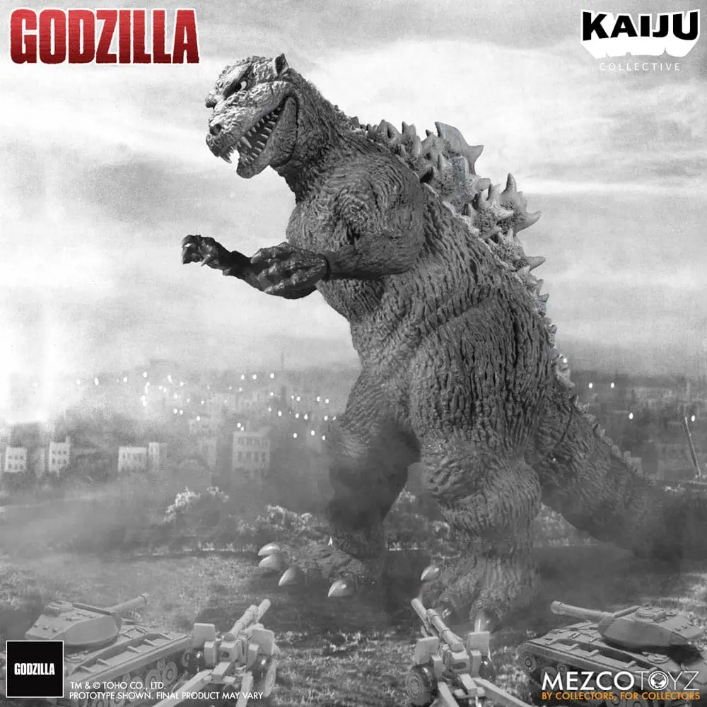 Godzilla (1954) Kaiju Collective Action Figure Godzilla - Black & White Edition 20 cm termékfotó