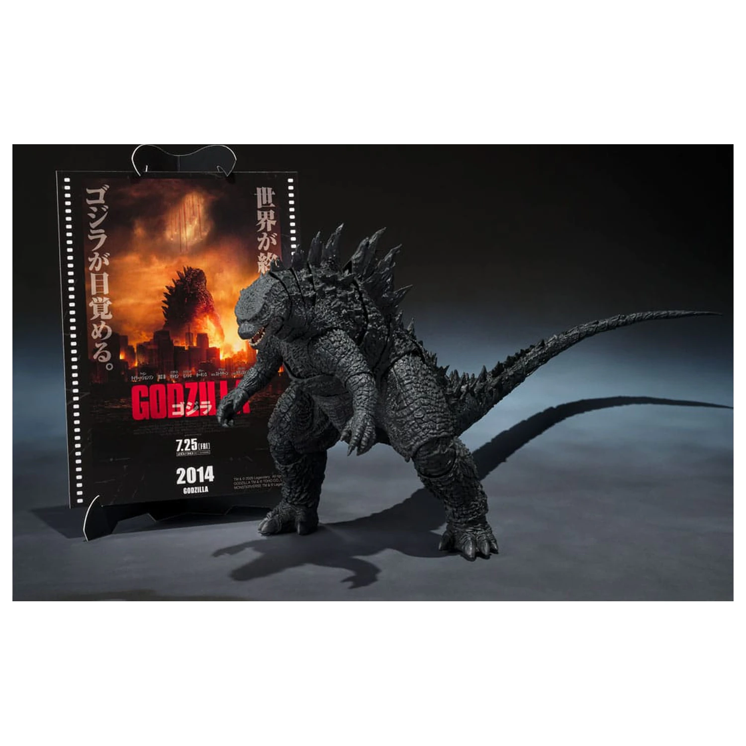 Godzilla 2014 S.H.MonsterArts akciófigura Godzilla Movie Graphic Plus 15 cm termékfotó