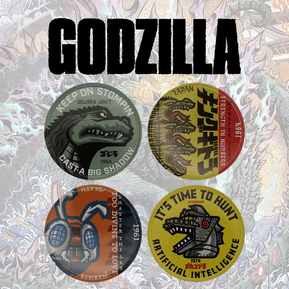Godzilla 4 db-os poháralátét csomag termékfotó