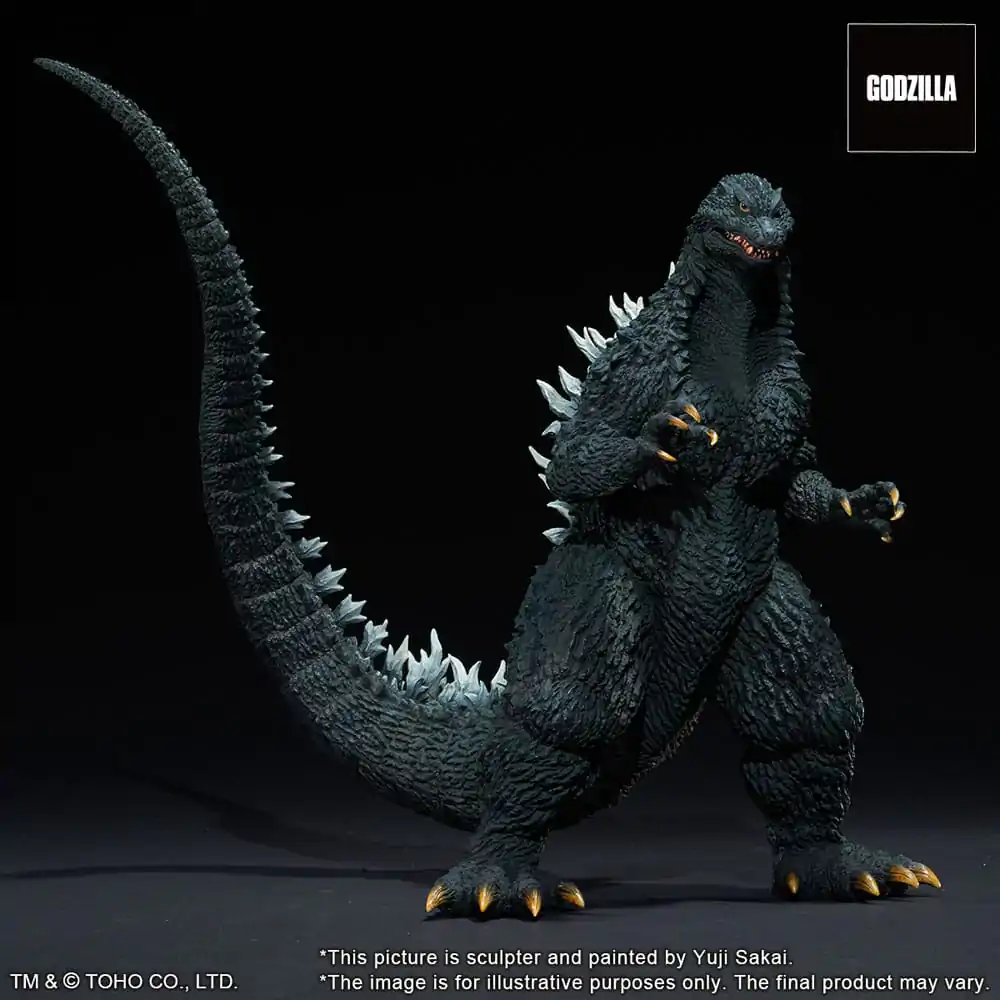 Godzilla against Mechagodzilla 2002 TOHO Yuji Sakai Modeling Collection Godzilla Battle in the Storm PVC szobor figura 28 cm termékfotó