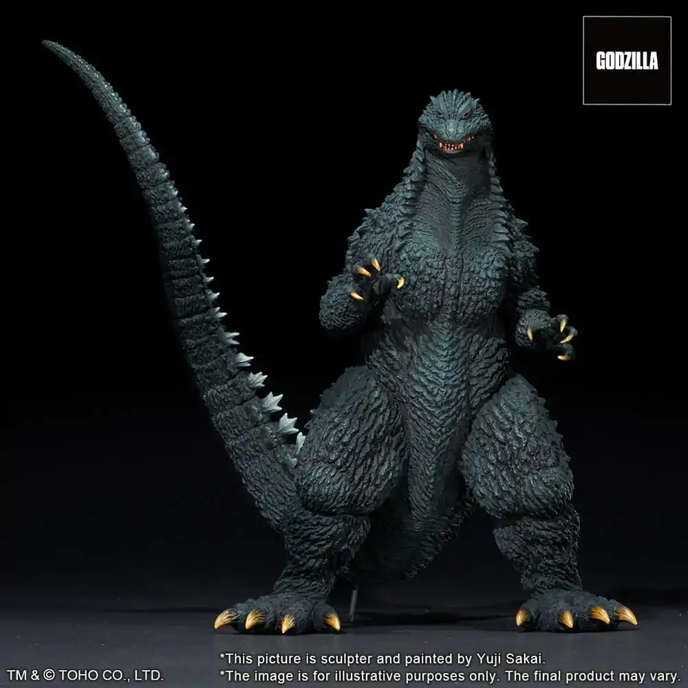 Godzilla against Mechagodzilla 2002 TOHO Yuji Sakai Modeling Collection Godzilla Battle in the Storm PVC szobor figura 28 cm termékfotó
