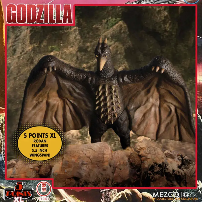 Godzilla: Destroy All Monsters 5 Points XL Godzilla 1968 4db-os figura csomag termékfotó