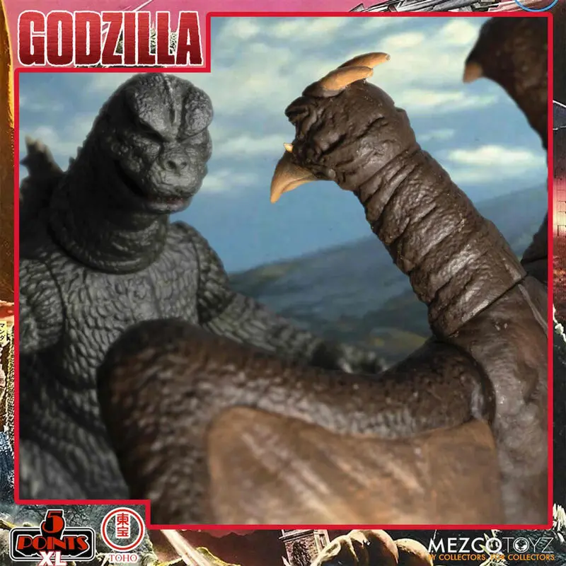 Godzilla: Destroy All Monsters 5 Points XL Godzilla 1968 4db-os figura csomag termékfotó