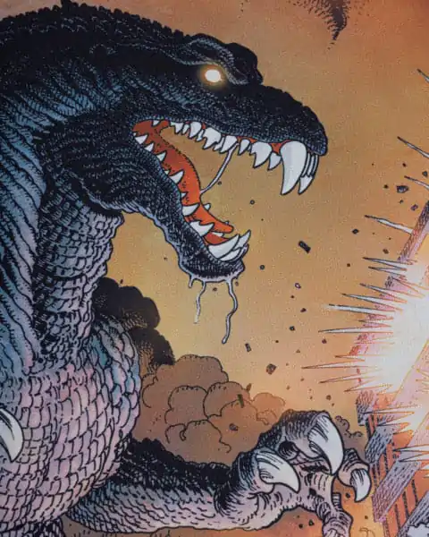 Godzilla Destroyed City nagyméretű egérpad termékfotó