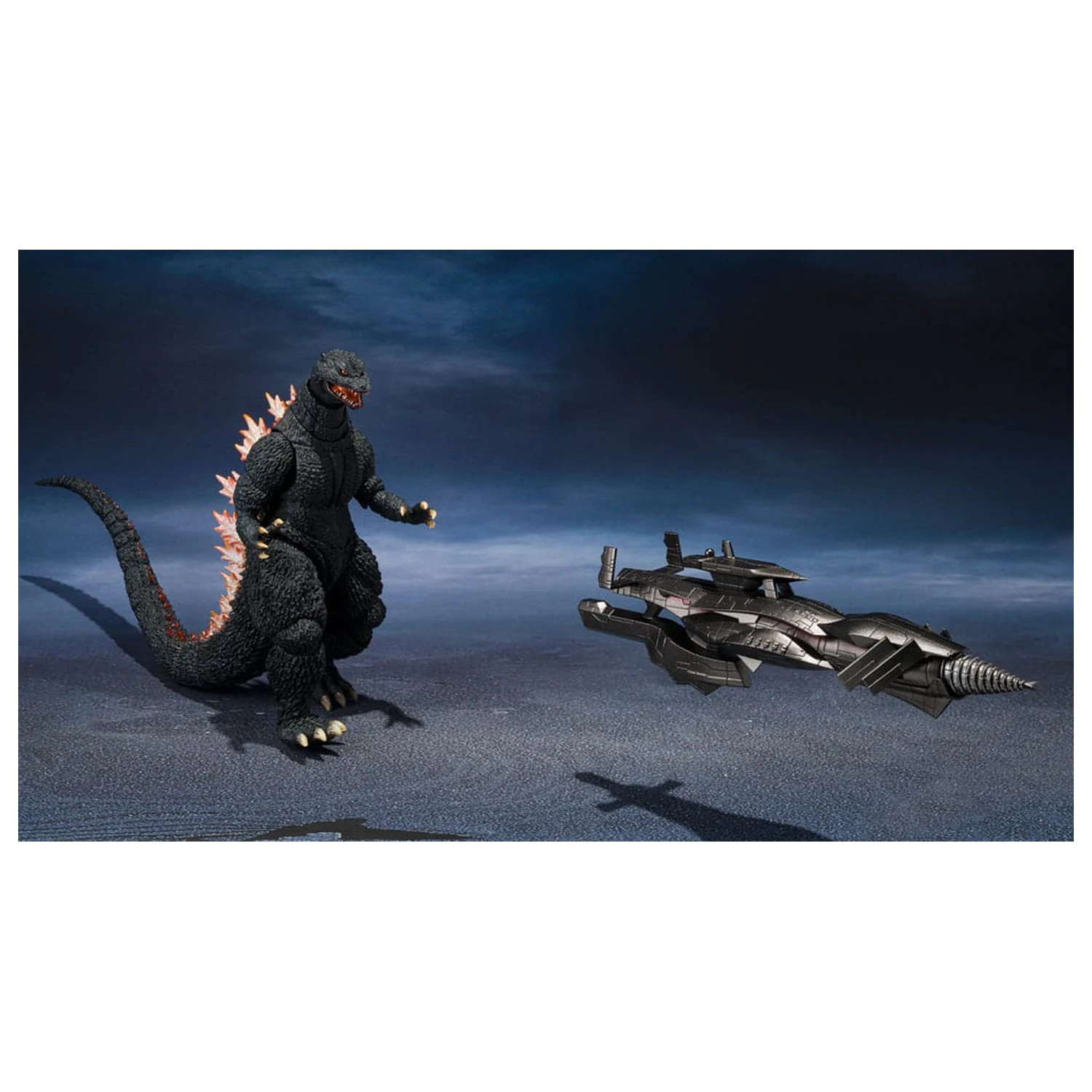 Godzilla: Final Wars S.H.MonsterArts akciófigura Godzilla Heat Ray Ver. vs. New Gotengo 16 cm termékfotó