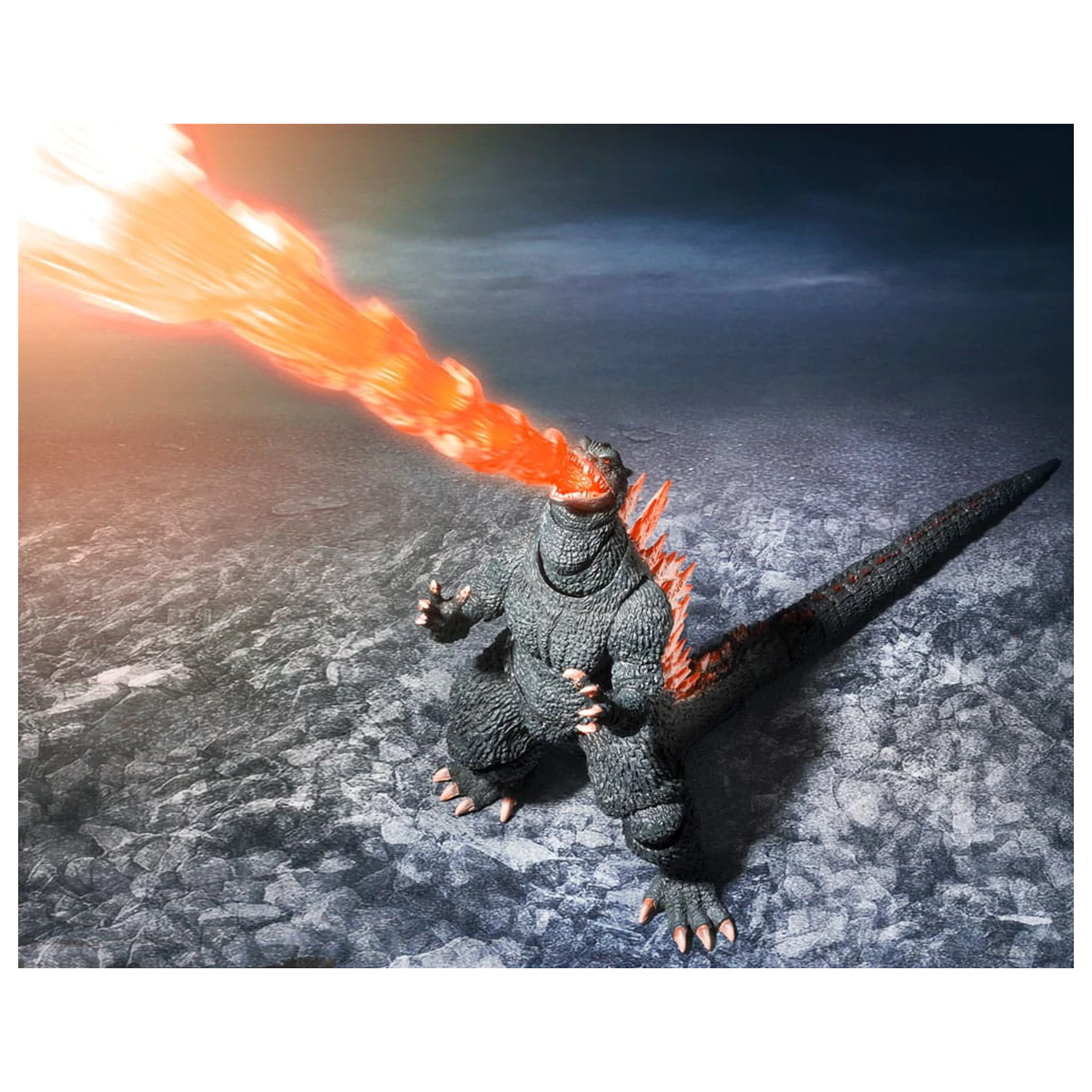 Godzilla: Final Wars S.H.MonsterArts akciófigura Godzilla Heat Ray Ver. vs. New Gotengo 16 cm termékfotó