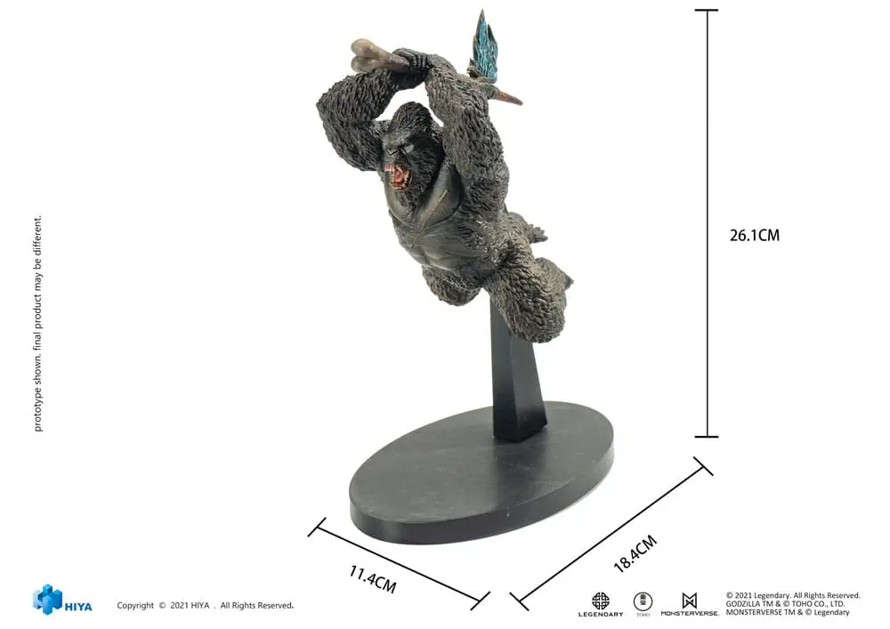 Godzilla Godzilla vs Kong (2021) Kong PVC szobor figura 26 cm termékfotó
