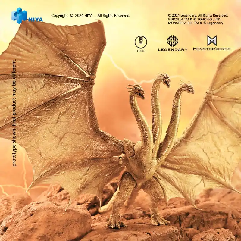 Godzilla: King of the Monsters Exquisite Basic King Ghidorah Gravity Beam Version akciófigura 35 cm termékfotó
